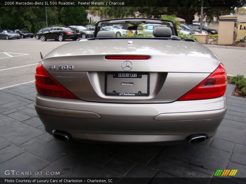 Pewter Metallic / Charcoal 2006 Mercedes-Benz SL 500 Roadster