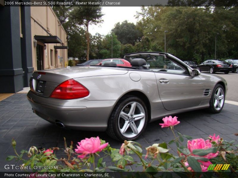 Pewter Metallic / Charcoal 2006 Mercedes-Benz SL 500 Roadster