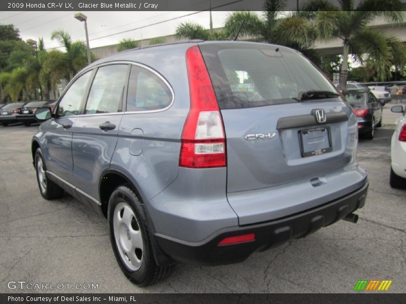 Glacier Blue Metallic / Gray 2009 Honda CR-V LX