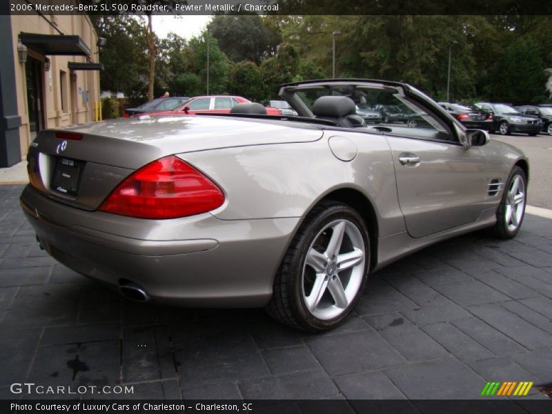 Pewter Metallic / Charcoal 2006 Mercedes-Benz SL 500 Roadster