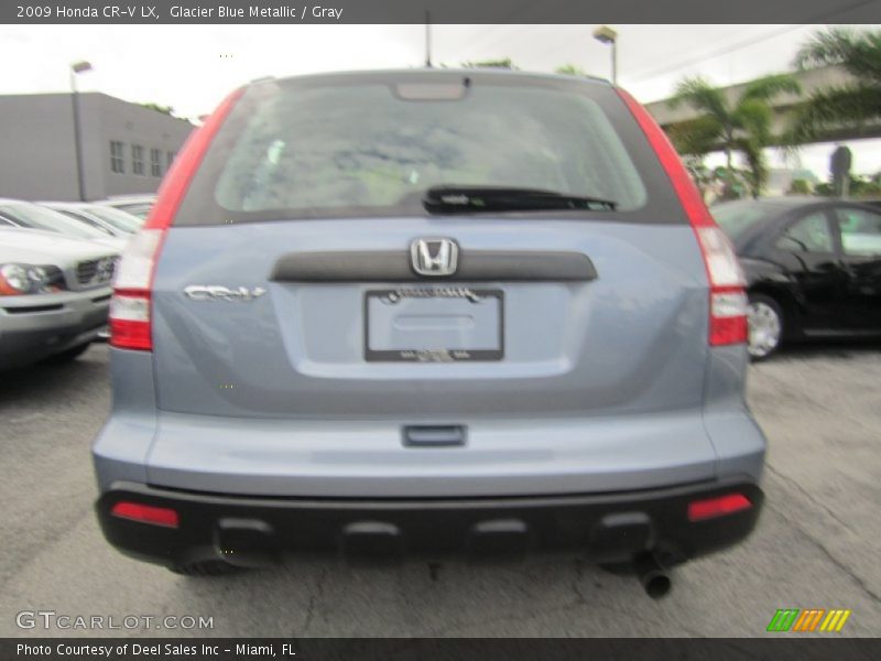 Glacier Blue Metallic / Gray 2009 Honda CR-V LX