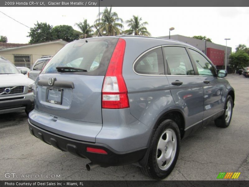 Glacier Blue Metallic / Gray 2009 Honda CR-V LX