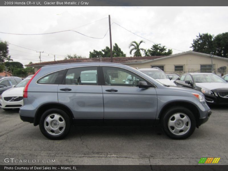 Glacier Blue Metallic / Gray 2009 Honda CR-V LX