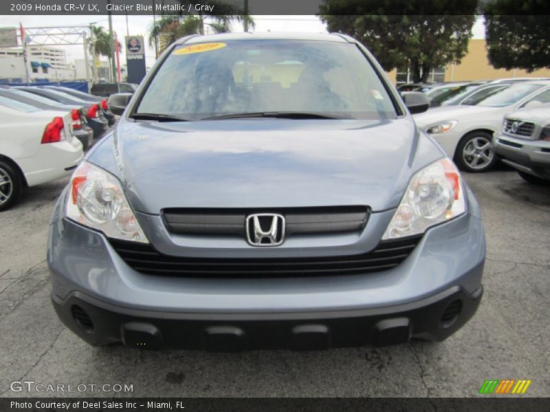Glacier Blue Metallic / Gray 2009 Honda CR-V LX