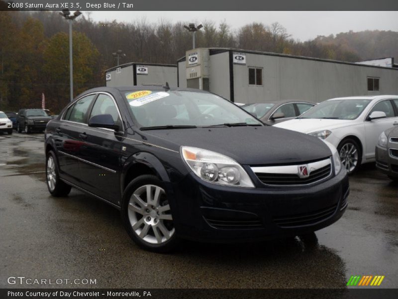 Deep Blue / Tan 2008 Saturn Aura XE 3.5