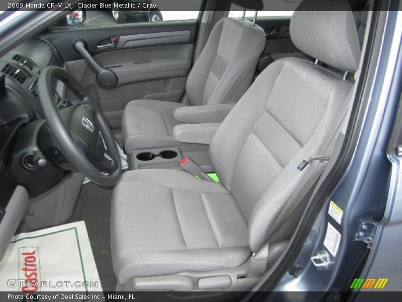 Glacier Blue Metallic / Gray 2009 Honda CR-V LX