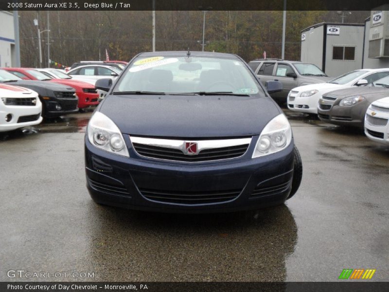 Deep Blue / Tan 2008 Saturn Aura XE 3.5
