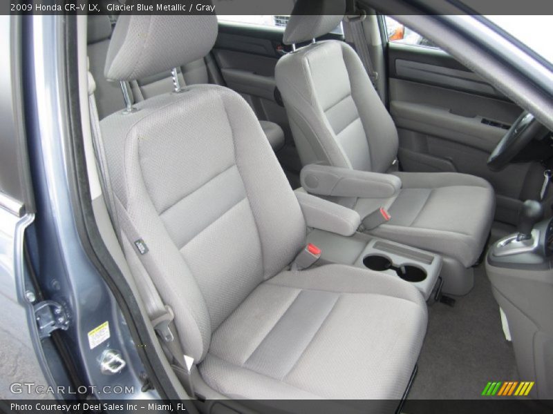 Glacier Blue Metallic / Gray 2009 Honda CR-V LX