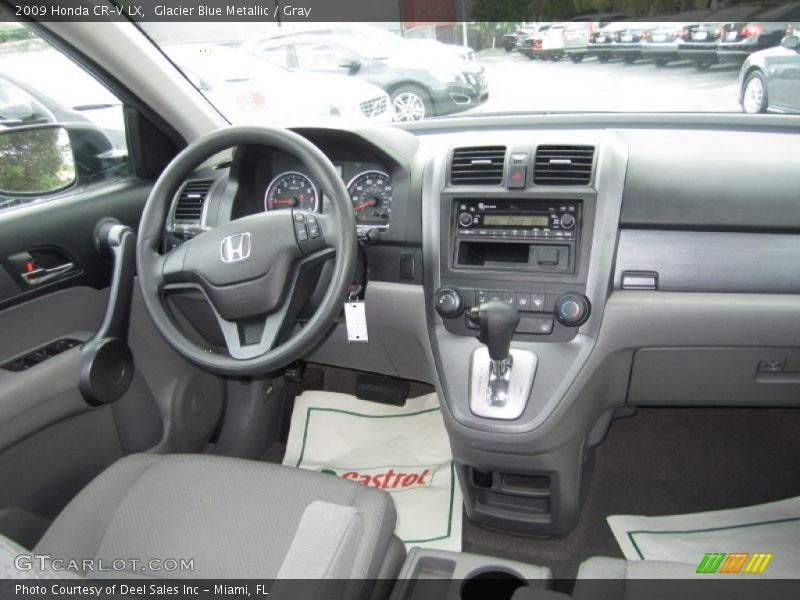 Glacier Blue Metallic / Gray 2009 Honda CR-V LX