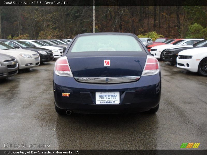 Deep Blue / Tan 2008 Saturn Aura XE 3.5