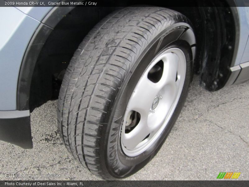 Glacier Blue Metallic / Gray 2009 Honda CR-V LX