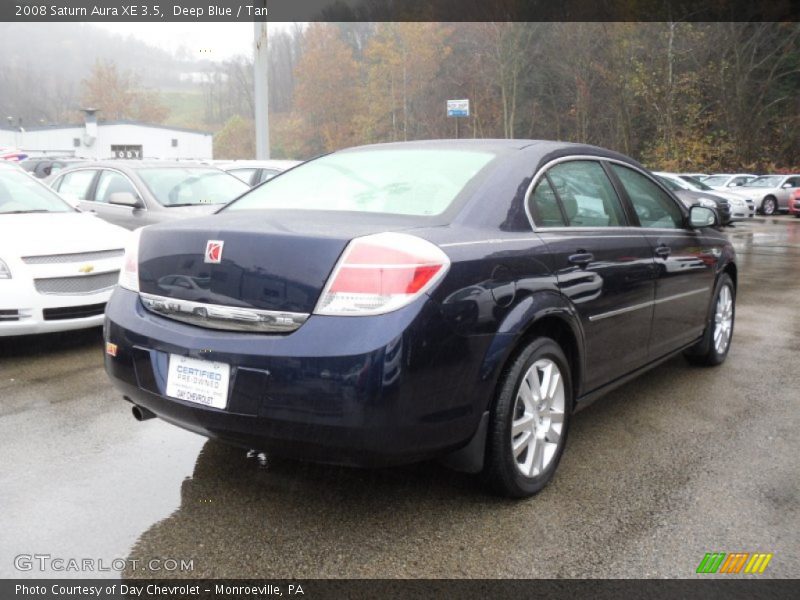 Deep Blue / Tan 2008 Saturn Aura XE 3.5
