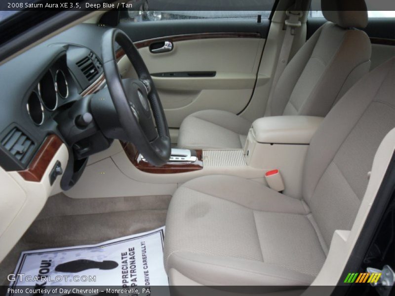 Deep Blue / Tan 2008 Saturn Aura XE 3.5