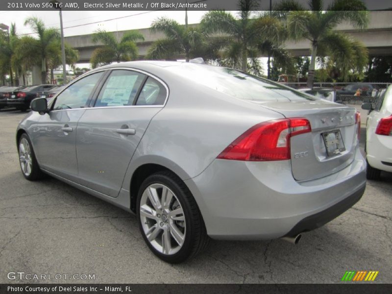 Electric Silver Metallic / Off Black/Anthracite 2011 Volvo S60 T6 AWD