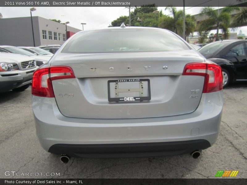 Electric Silver Metallic / Off Black/Anthracite 2011 Volvo S60 T6 AWD