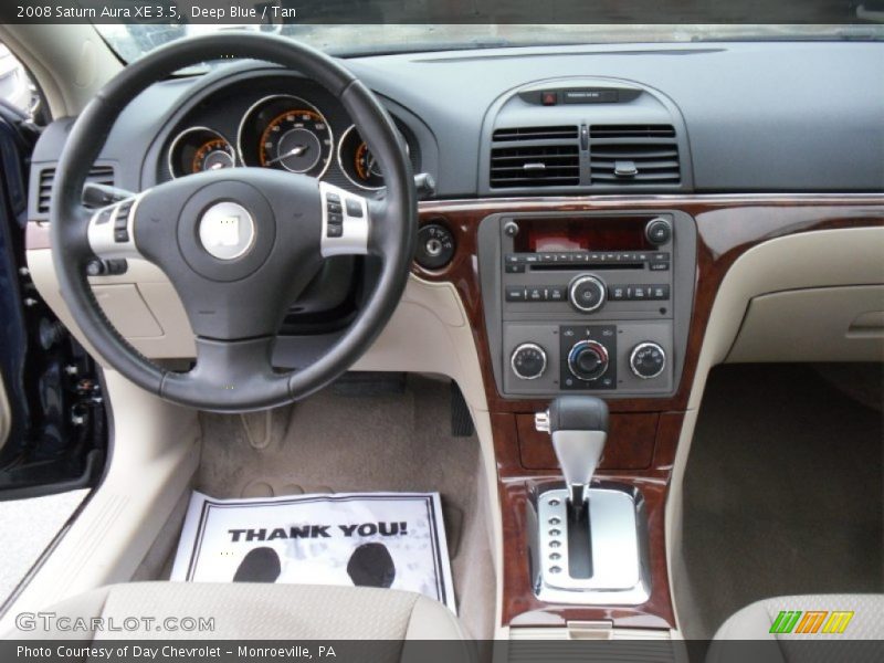 Deep Blue / Tan 2008 Saturn Aura XE 3.5