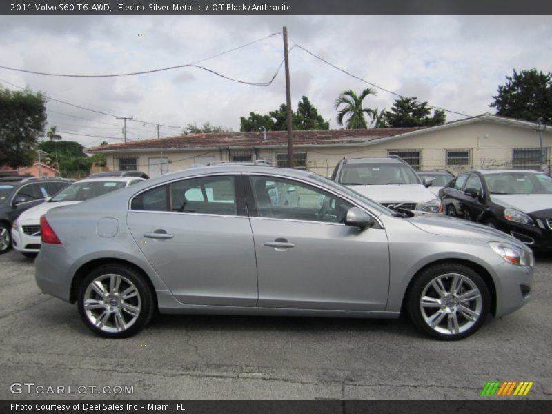 Electric Silver Metallic / Off Black/Anthracite 2011 Volvo S60 T6 AWD