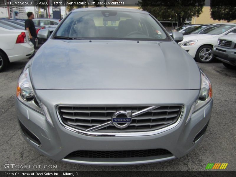 Electric Silver Metallic / Off Black/Anthracite 2011 Volvo S60 T6 AWD