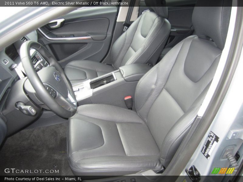 Electric Silver Metallic / Off Black/Anthracite 2011 Volvo S60 T6 AWD