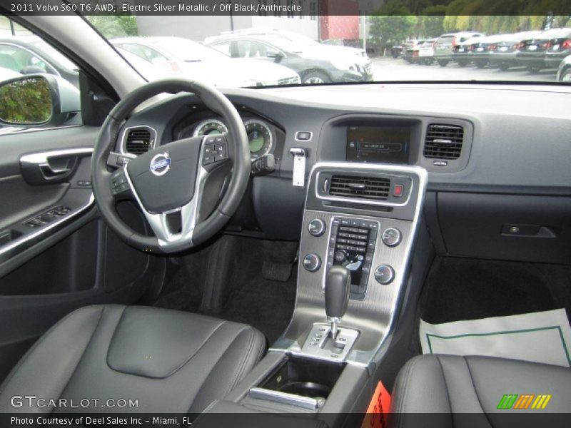 Electric Silver Metallic / Off Black/Anthracite 2011 Volvo S60 T6 AWD