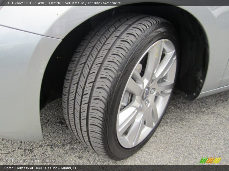 Electric Silver Metallic / Off Black/Anthracite 2011 Volvo S60 T6 AWD