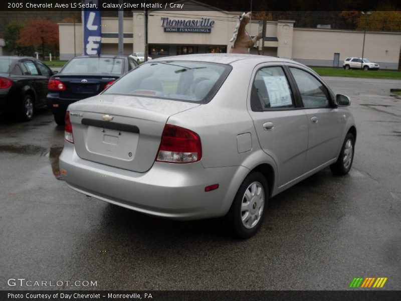 Galaxy Silver Metallic / Gray 2005 Chevrolet Aveo LS Sedan