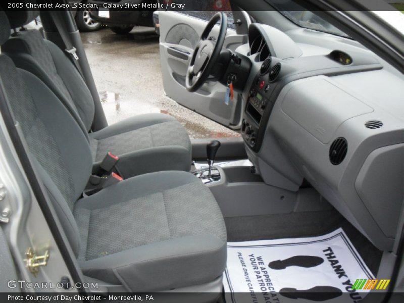 Galaxy Silver Metallic / Gray 2005 Chevrolet Aveo LS Sedan