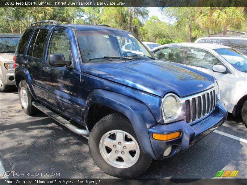 Patriot Blue Pearlcoat / Dark Slate Gray 2002 Jeep Liberty Limited
