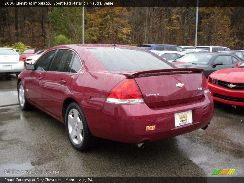 Sport Red Metallic / Neutral Beige 2006 Chevrolet Impala SS