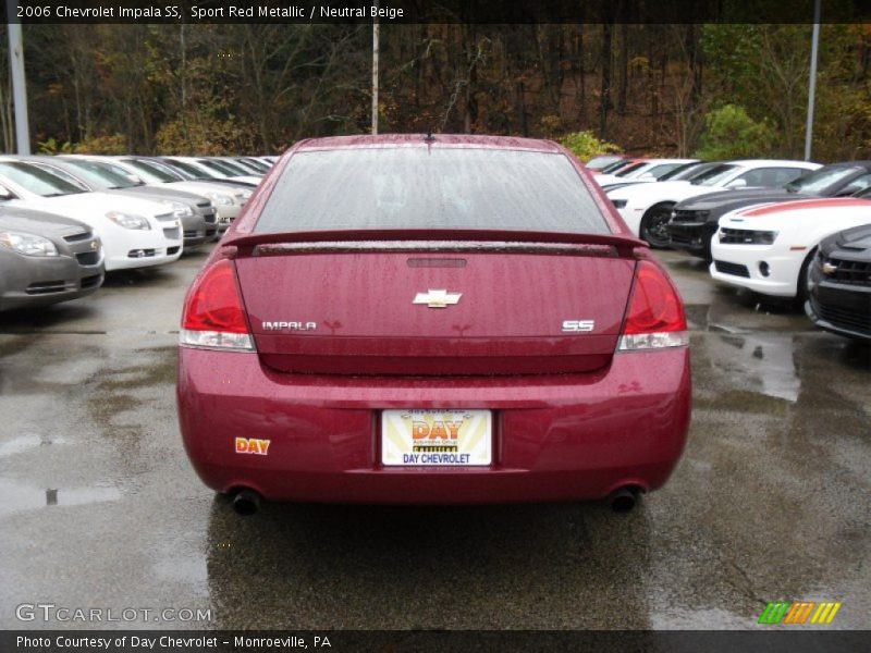 Sport Red Metallic / Neutral Beige 2006 Chevrolet Impala SS