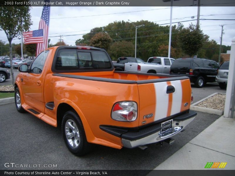 Hugger Orange / Dark Graphite Grey 2003 Ford F150 XLT Regular Cab