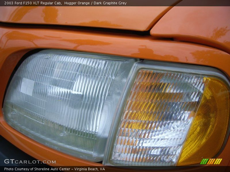 Hugger Orange / Dark Graphite Grey 2003 Ford F150 XLT Regular Cab