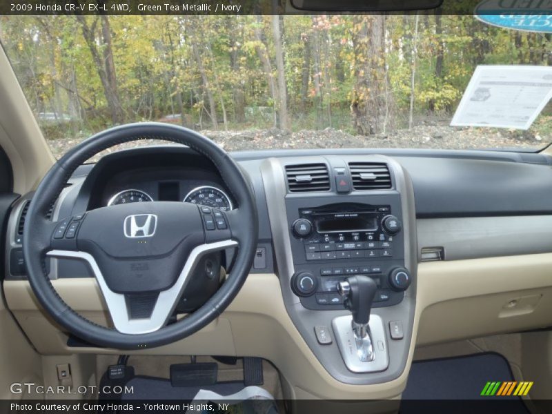 Green Tea Metallic / Ivory 2009 Honda CR-V EX-L 4WD