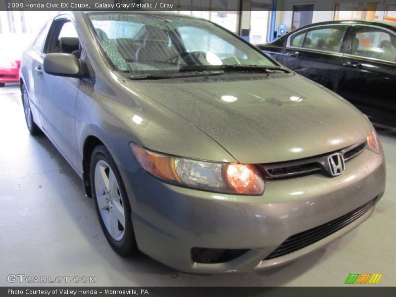 Galaxy Gray Metallic / Gray 2008 Honda Civic EX Coupe