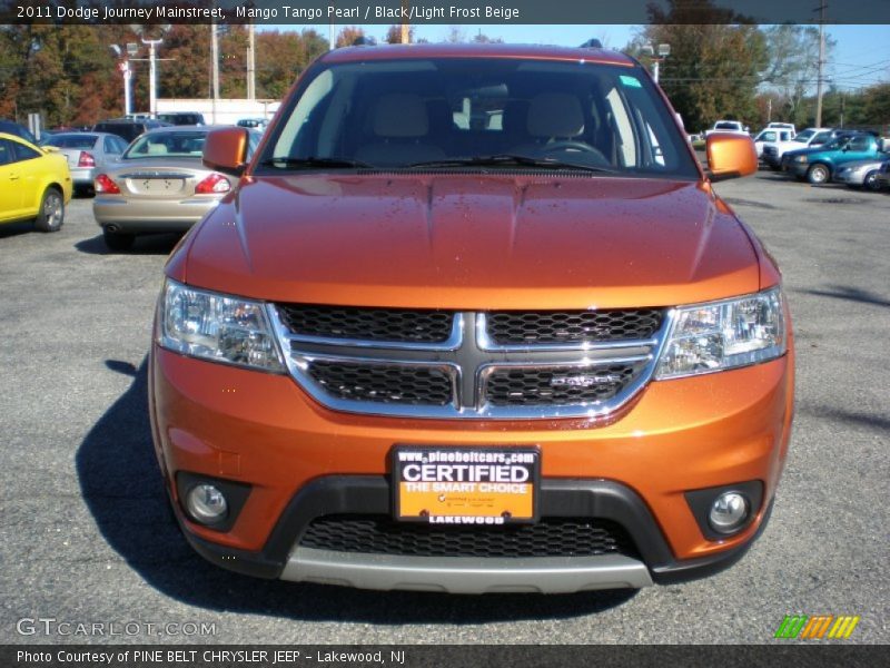 Mango Tango Pearl / Black/Light Frost Beige 2011 Dodge Journey Mainstreet