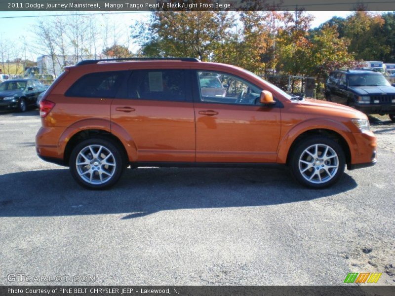 Mango Tango Pearl / Black/Light Frost Beige 2011 Dodge Journey Mainstreet