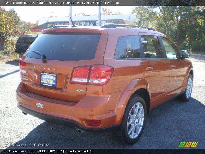 Mango Tango Pearl / Black/Light Frost Beige 2011 Dodge Journey Mainstreet