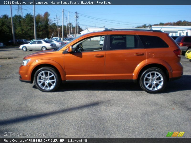 Mango Tango Pearl / Black/Light Frost Beige 2011 Dodge Journey Mainstreet