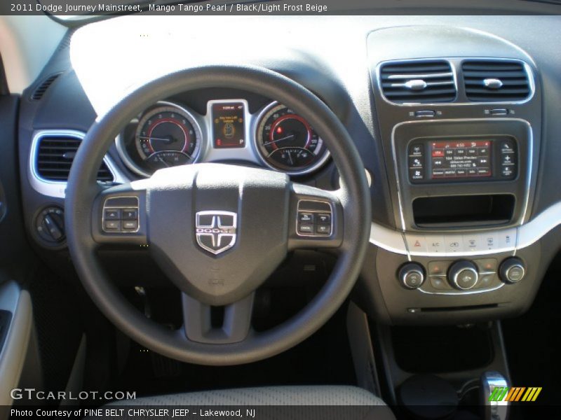 Mango Tango Pearl / Black/Light Frost Beige 2011 Dodge Journey Mainstreet