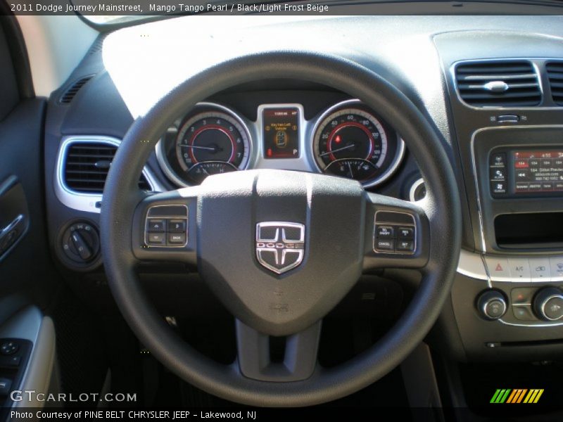 Mango Tango Pearl / Black/Light Frost Beige 2011 Dodge Journey Mainstreet
