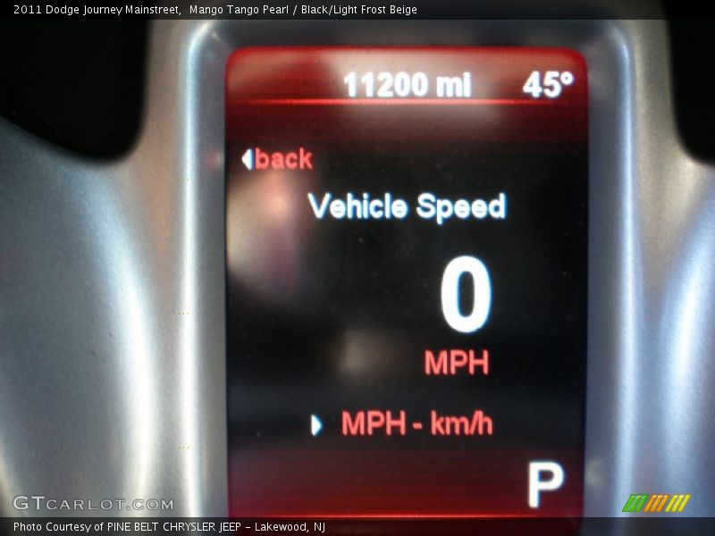 Mango Tango Pearl / Black/Light Frost Beige 2011 Dodge Journey Mainstreet