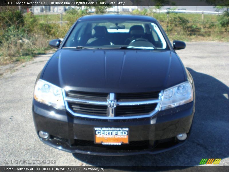 Brilliant Black Crystal Pearl / Dark Slate Gray 2010 Dodge Avenger R/T