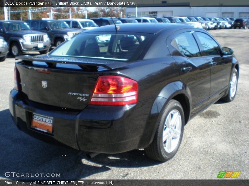 Brilliant Black Crystal Pearl / Dark Slate Gray 2010 Dodge Avenger R/T