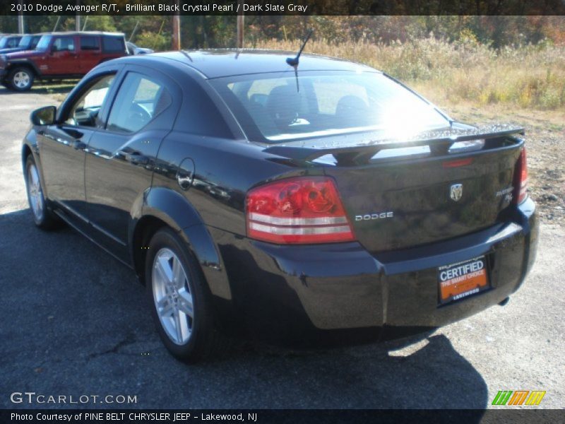 Brilliant Black Crystal Pearl / Dark Slate Gray 2010 Dodge Avenger R/T