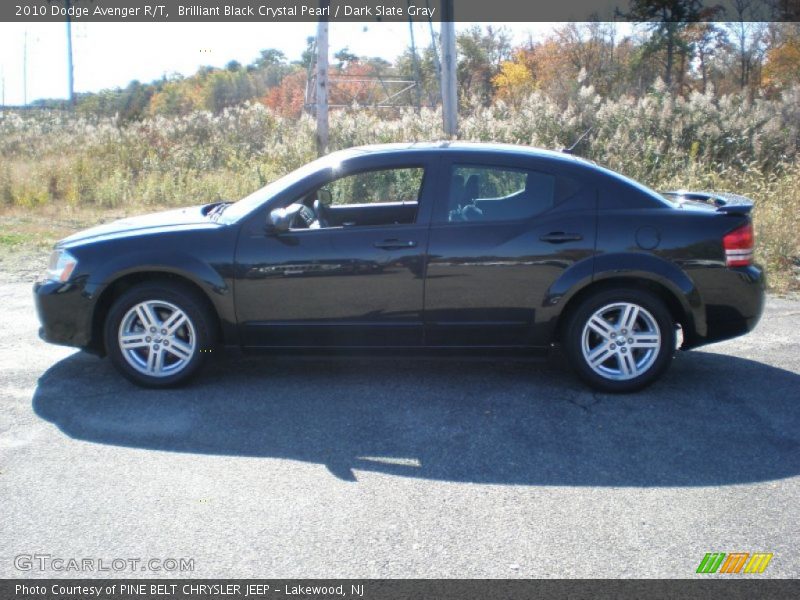 Brilliant Black Crystal Pearl / Dark Slate Gray 2010 Dodge Avenger R/T