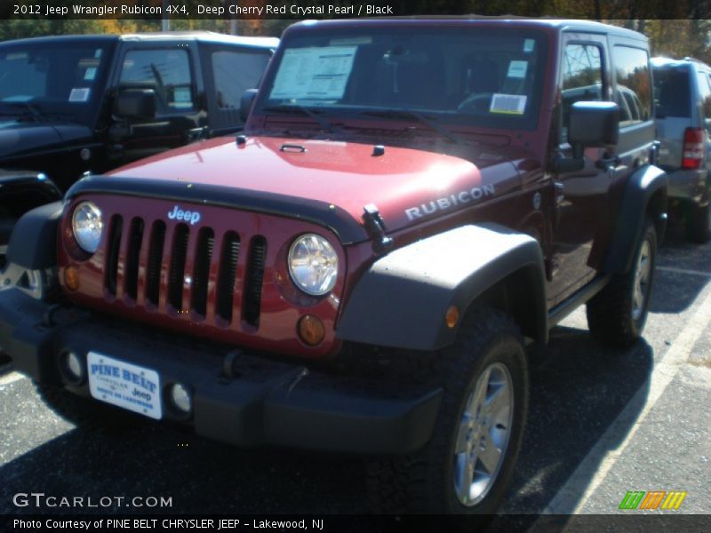 Deep Cherry Red Crystal Pearl / Black 2012 Jeep Wrangler Rubicon 4X4