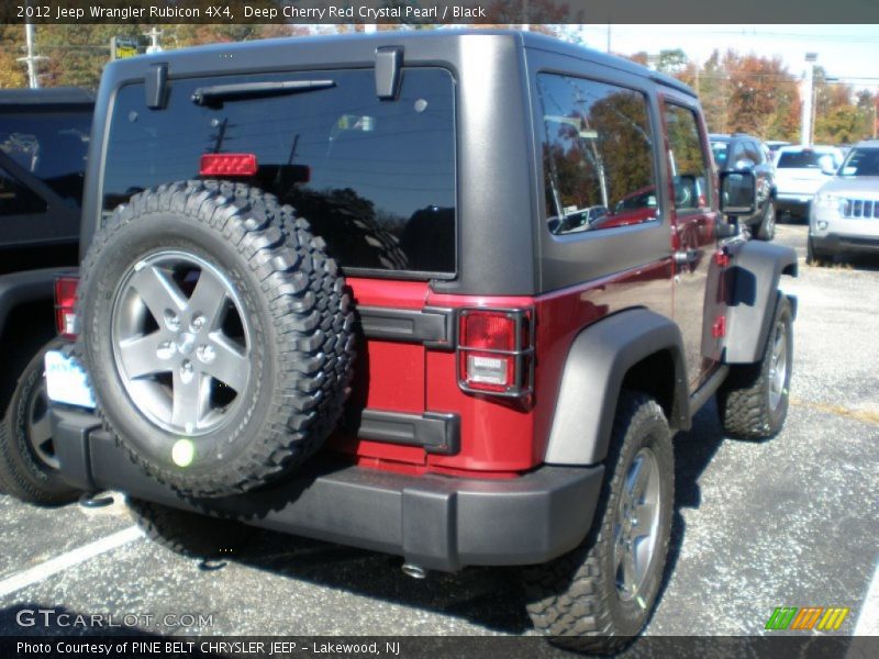 Deep Cherry Red Crystal Pearl / Black 2012 Jeep Wrangler Rubicon 4X4