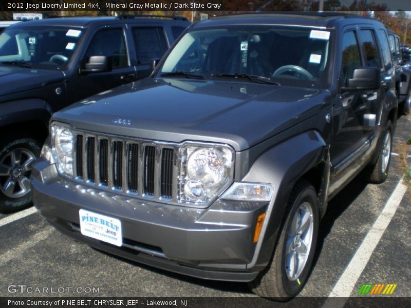Mineral Gray Metallic / Dark Slate Gray 2012 Jeep Liberty Limited 4x4