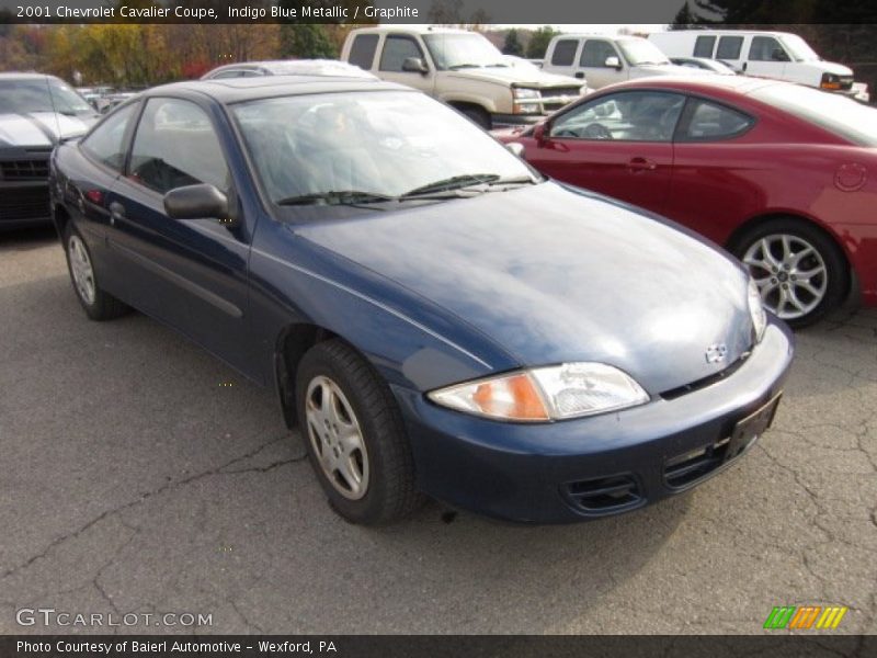 Indigo Blue Metallic / Graphite 2001 Chevrolet Cavalier Coupe