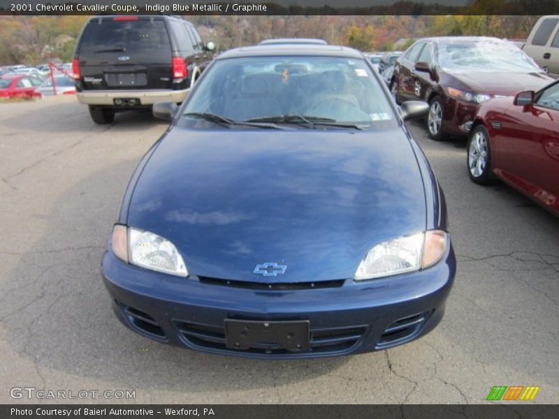 Indigo Blue Metallic / Graphite 2001 Chevrolet Cavalier Coupe